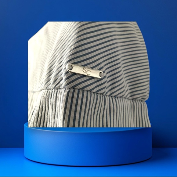 S.C. & Co Blue‎ Pinstripe Athletic Skort Short SZ M Pickleball Tennis Golf Women - Picture 6 of 9